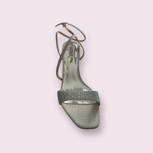 Badgley Mischka Glittering Silver Heels